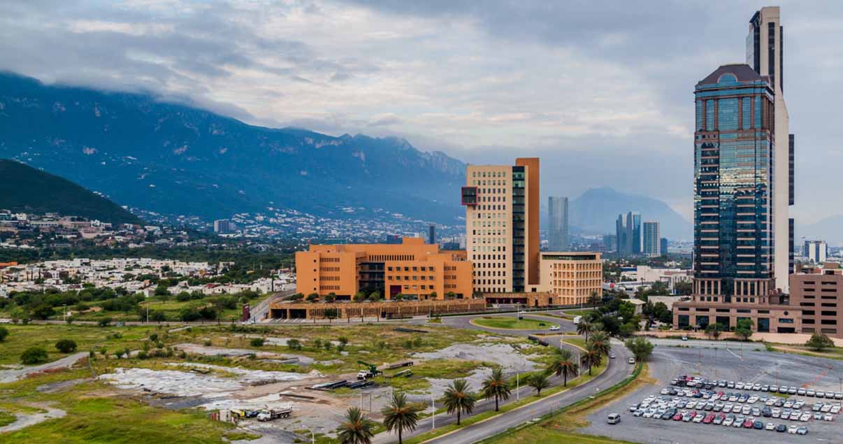 Vista panorámica a la ciudad de Monterrey, México
